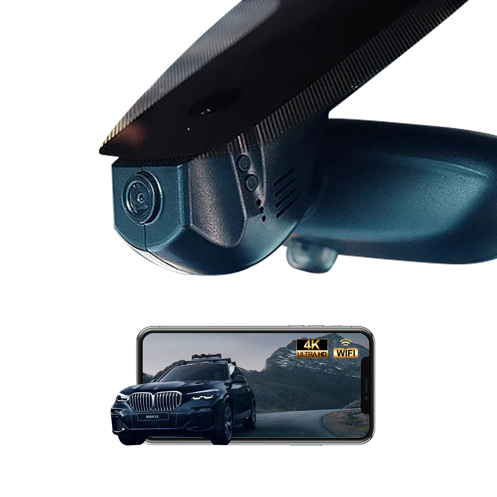 Adinkam 4K Dual Lens Hidden Dash Cam Car DVR with WIFI for F Chassis 1-7 & M Series