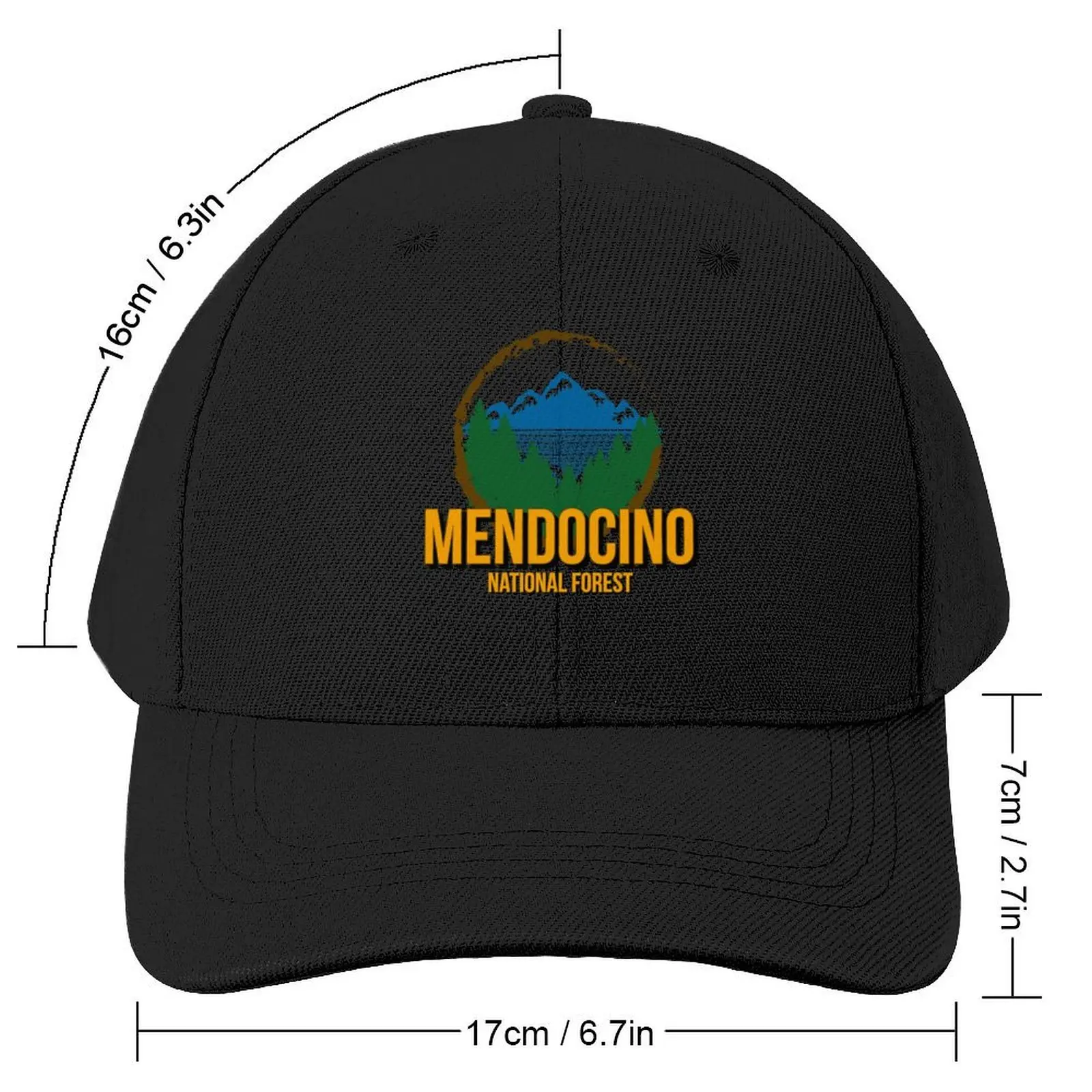 Mendocino National Forest California Wild Life Adventure Trip Baseball Cap Snap Back Hat Mountaineering Women's Hats Men's