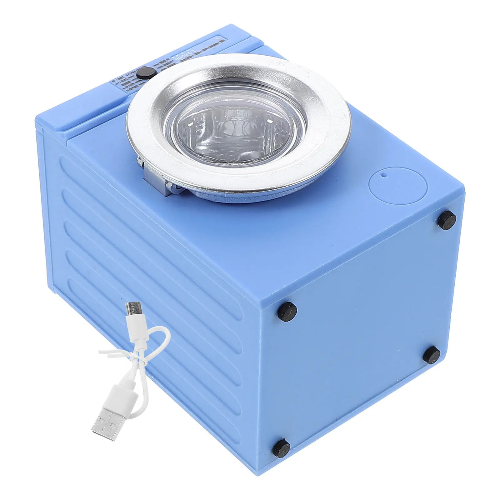 

1 12 Scale Miniature Washing Appliance Rechargeable Rotating Drum Interactive Mini House Layout Prop Small Washing Machine Decor