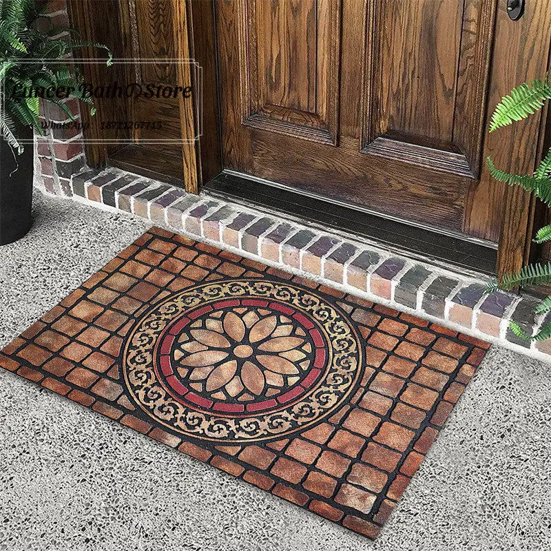 American welcome door floor mat household entrance diatom mud floor mat toilet bathroom water absorbent non-slip foot mat