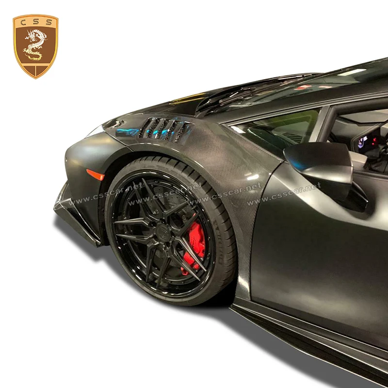 

Carbon Fiber Front Fender For Lamborghini Huracan /LP580/LP610/LP640 upgrade 1016 Style Car Front Bumper Side Air Vent Fender