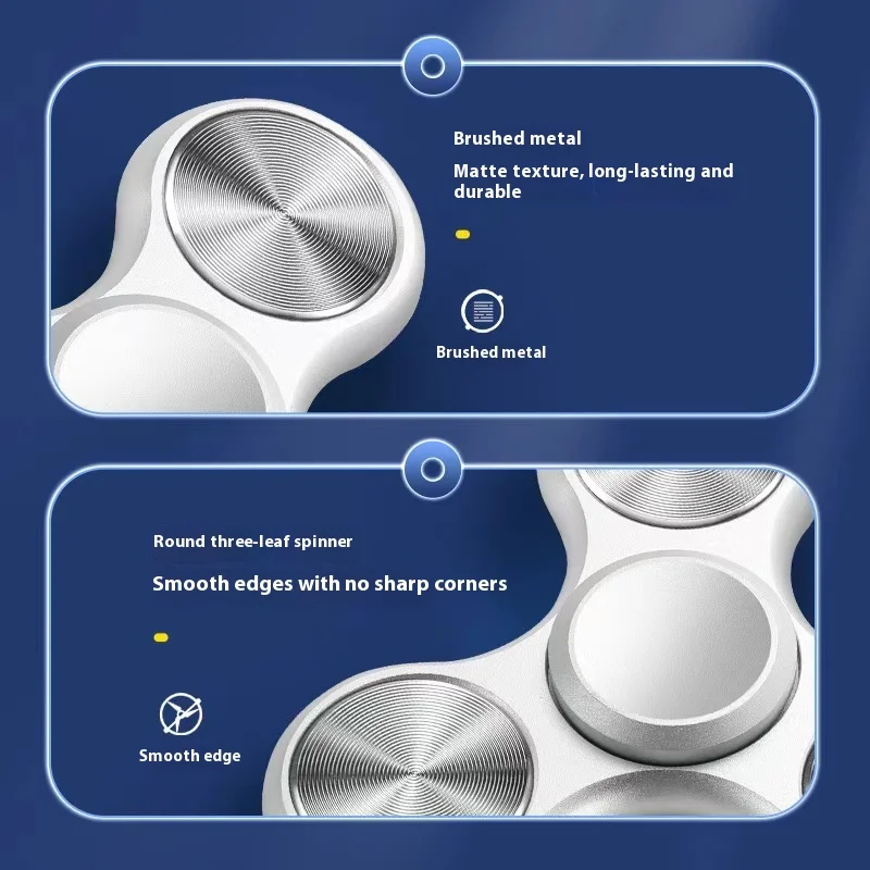 Aluminiumlegierung Rotierendes Fingerspitzen-Gyroskop EDC Autismus ADHS Kinderspielzeug Metalllager Stress abbauen Geschenk