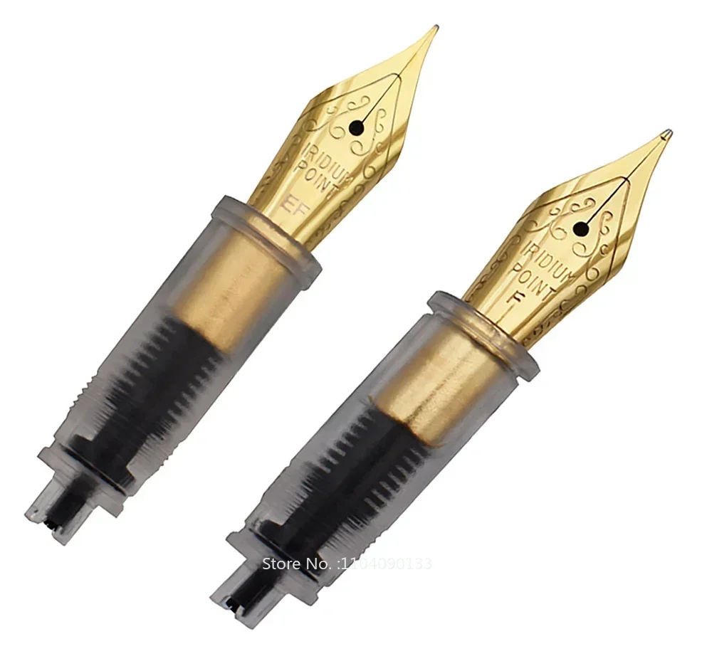 

Hot 2 PCS M2 / Wancai Fountain Pen Metal Nibs Extra Fine And Fine Nib 0.38mm And 0.5mm 2 Nibs Replaceable Combination