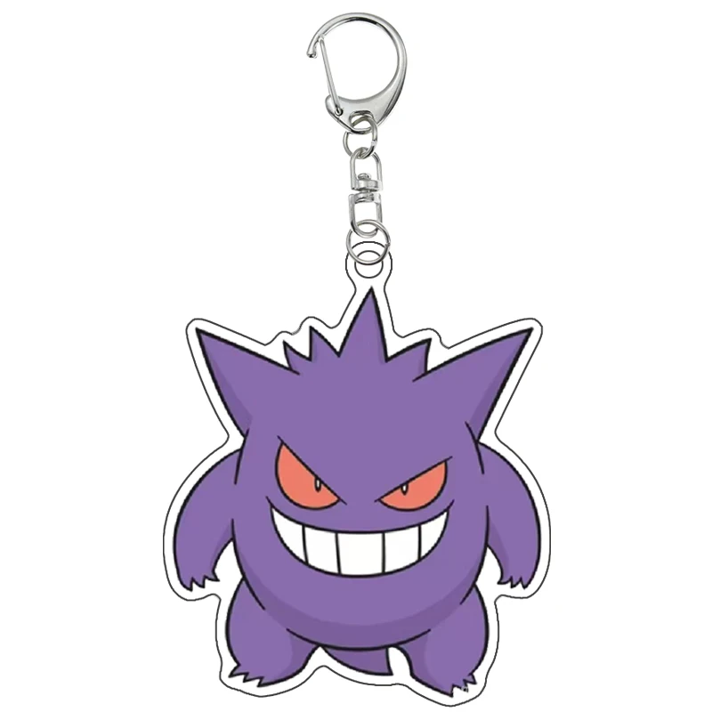 البوكيمون Zeraora Celebi Poipole Munna الذاتي الصنع الكرتون سلسلة مفاتيح مصنوعة من الأكريليك على ظهره اكسسوارات قلادة أنيمي الكلاسيكية جمع