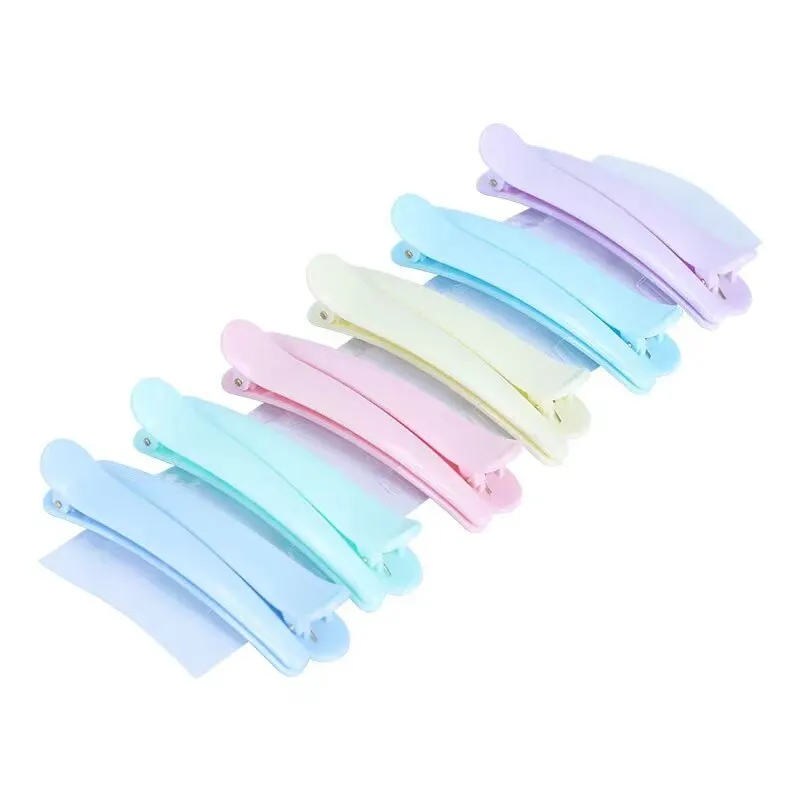 12 PCS Set Duckbill Clip Makeup Artist Special Barber Shop Mega Star Hairdressing Positioning Clip Ripple Clip Fluffy Clip