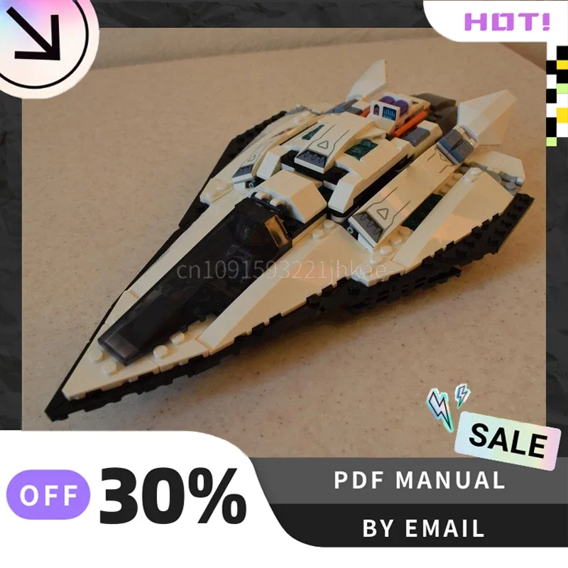 

[400PCS] Customized MOC 60430 (x3) Spaceship Creative Building Blocks Set STEM Toys DIY Construction Model Kit Birthday Gifts