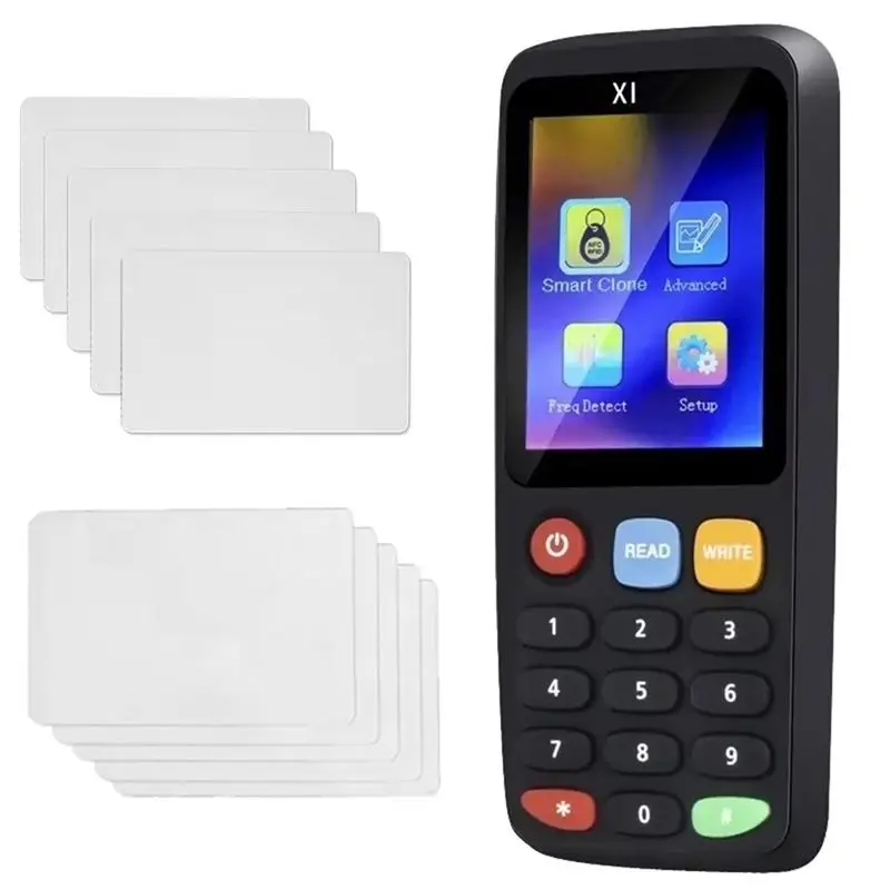 

ABKN-X7 RFID Smart Chip Decoder Duplicator Reader Writer+5XCUID+5XUID Card Tag Copier 125Khz 13.56Mhz Badge Clone Card