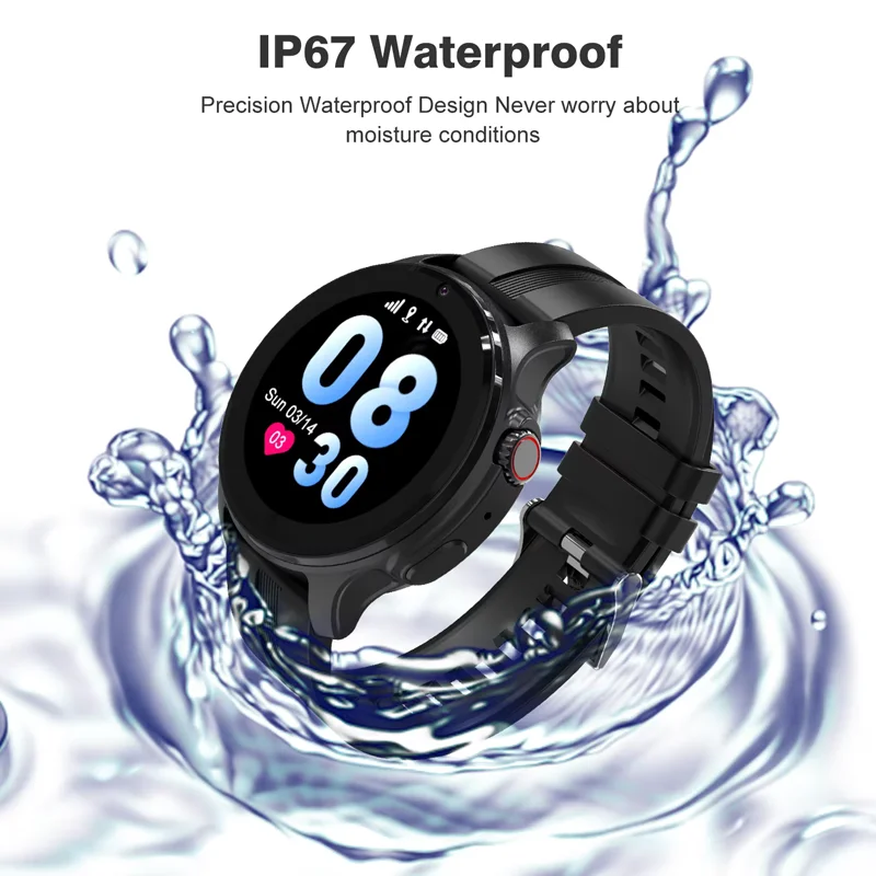 4G kids smartwatch ROM 8GB SIM card video call phone watch IP67 waterproof GPS location SOS call Children Boy Girl smartwatch Gi