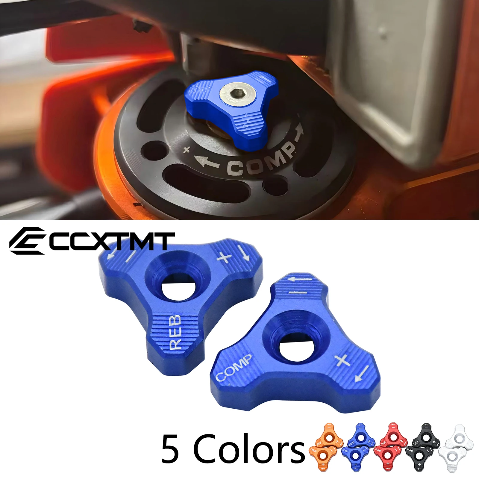CNC 48mm Front Shock Absorber Fork Knob Adjuster Bolt For KTM EXC SX SXF XCW XCF EXCF EXCR 125 150 250 300 350 400 450 500 525