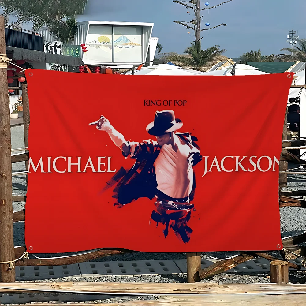 Retro Pop Dance Polyester Banner 80s Music Party Decor Outdoor Garage Wall Hanging Enhance spatial aesthetics without flagpole