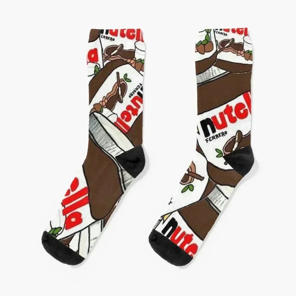 

Nutella Socks retro compression warm winter new year Men Socks Women's