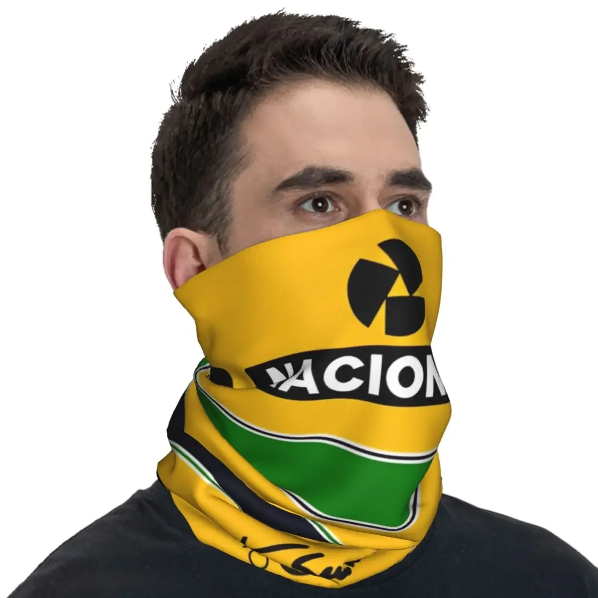 Senna Helmet Ayrton Senna Balaclava Running Travel Bicycle Mask Windproof Seamless Soft Face Cover Mask Spring y2k Cool Scarves