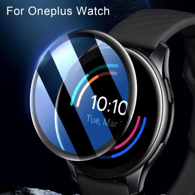 Film de protection pour OnePlus Watch 2 2R Smatr, protecteur d'écran, couverture complète, coque souple transparente HD incurvée 3D (pas du verre)