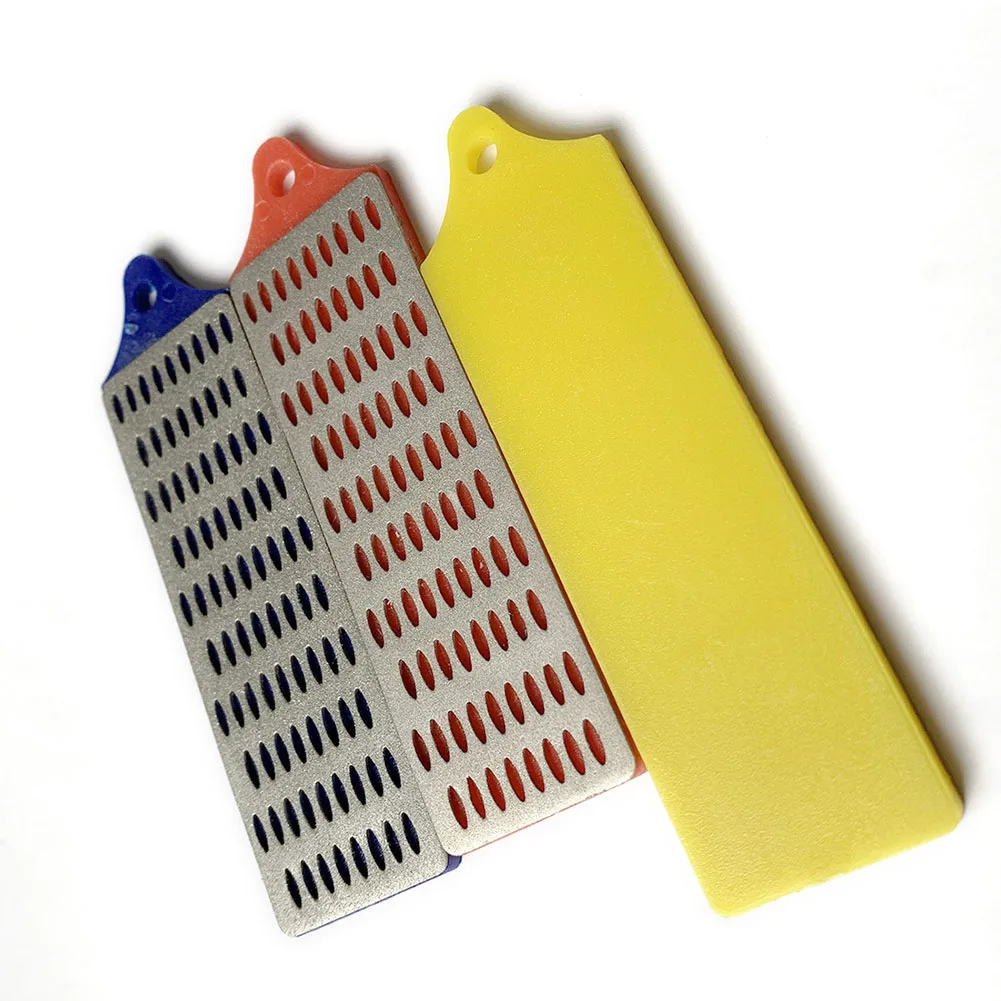 

3 Pcs Diamond Sharpening Whetstone Set 90x26mm Coarse Medium Fine Sharpening Whetstone 180 260 360 Grit Polishing Tool Parts