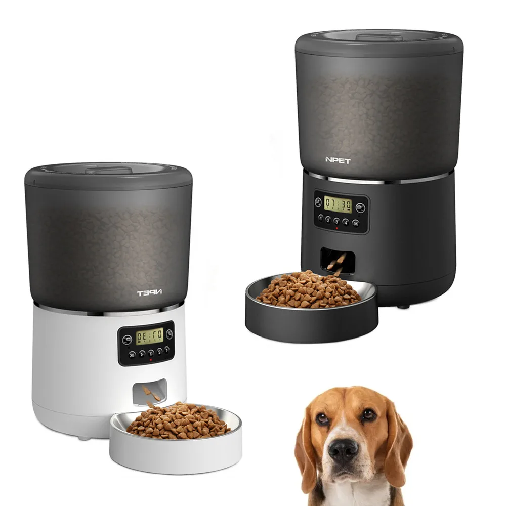 

STLF OEM 4L Dog Cat Feeder Smart Pet Food Dispenser Pet Feeder with Stainless Steel Bowl