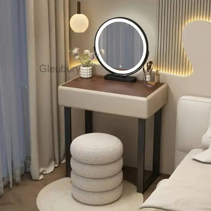Luxury Desk Modern Stool Vanity Girl Slim Deco Corner Adult Mirror Vanity Bedroom Essentials Compact Penteadeira Furniture