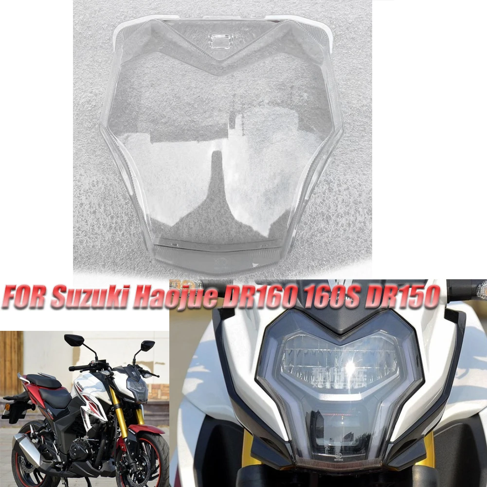Motorcycle For Suzuki Haojue DR160 160S DR150 HJ150-10/10A Headlight Glass Housing Headlamp Lampshade Headlight Plastic Shell
