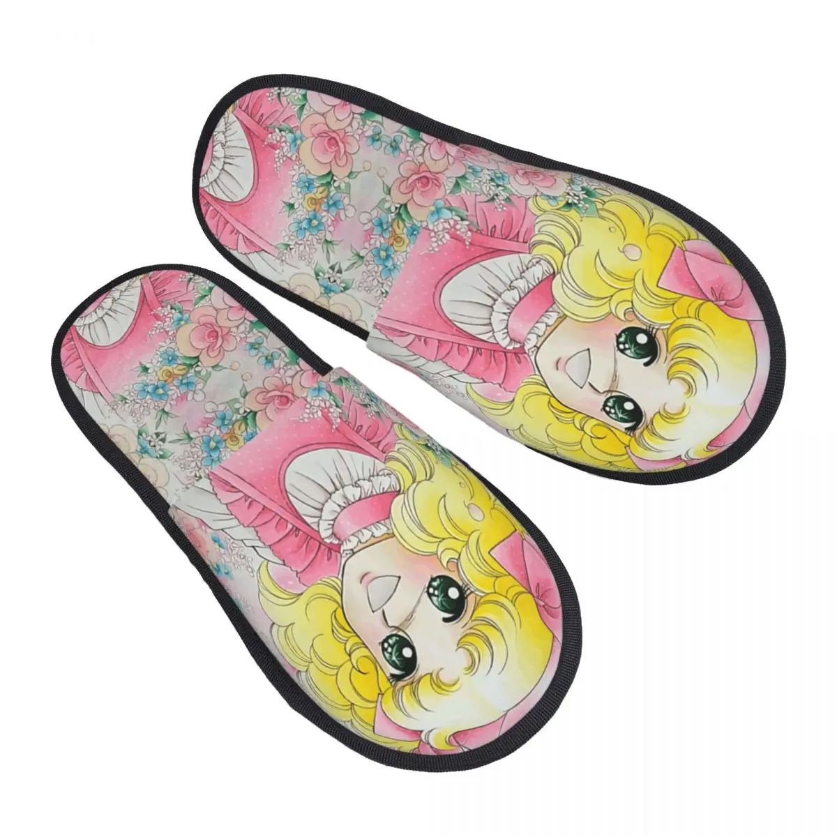 

Женские домашние тапочки в стиле аниме, манга, яркие конфеты, удобные тапочки без шнуровки из пены с эффектом памяти, спа-тапочки