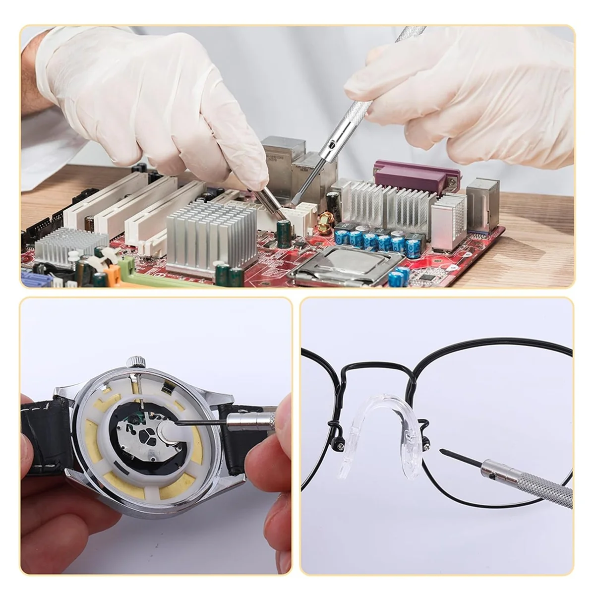 ELBA_8-Piece Precision Screwdriver Set, Watch Repair Screwdriver Set, Screwdriver Set for Glasses Repair, Electronics Repair