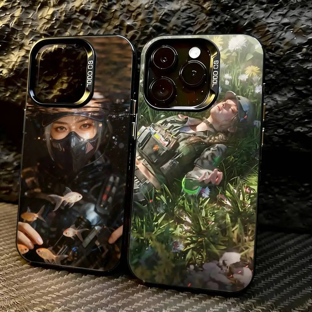 

GAME D-delta force Phone Case For iPhone 17,16,15,14,13,12,11 Plus,Pro Max,XS,Colorful Silver Black Cover