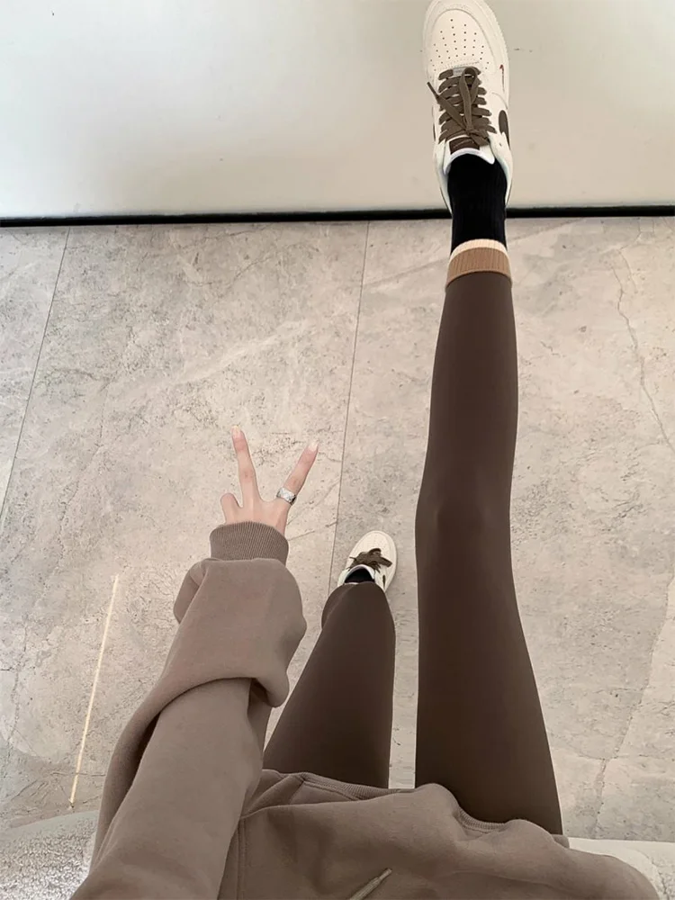 Pantalon de Yoga taille haute Thiened Fce, vêtements d'extérieur pour femmes, pantalon arche, automne hiver, taille haute, coupe ajustée