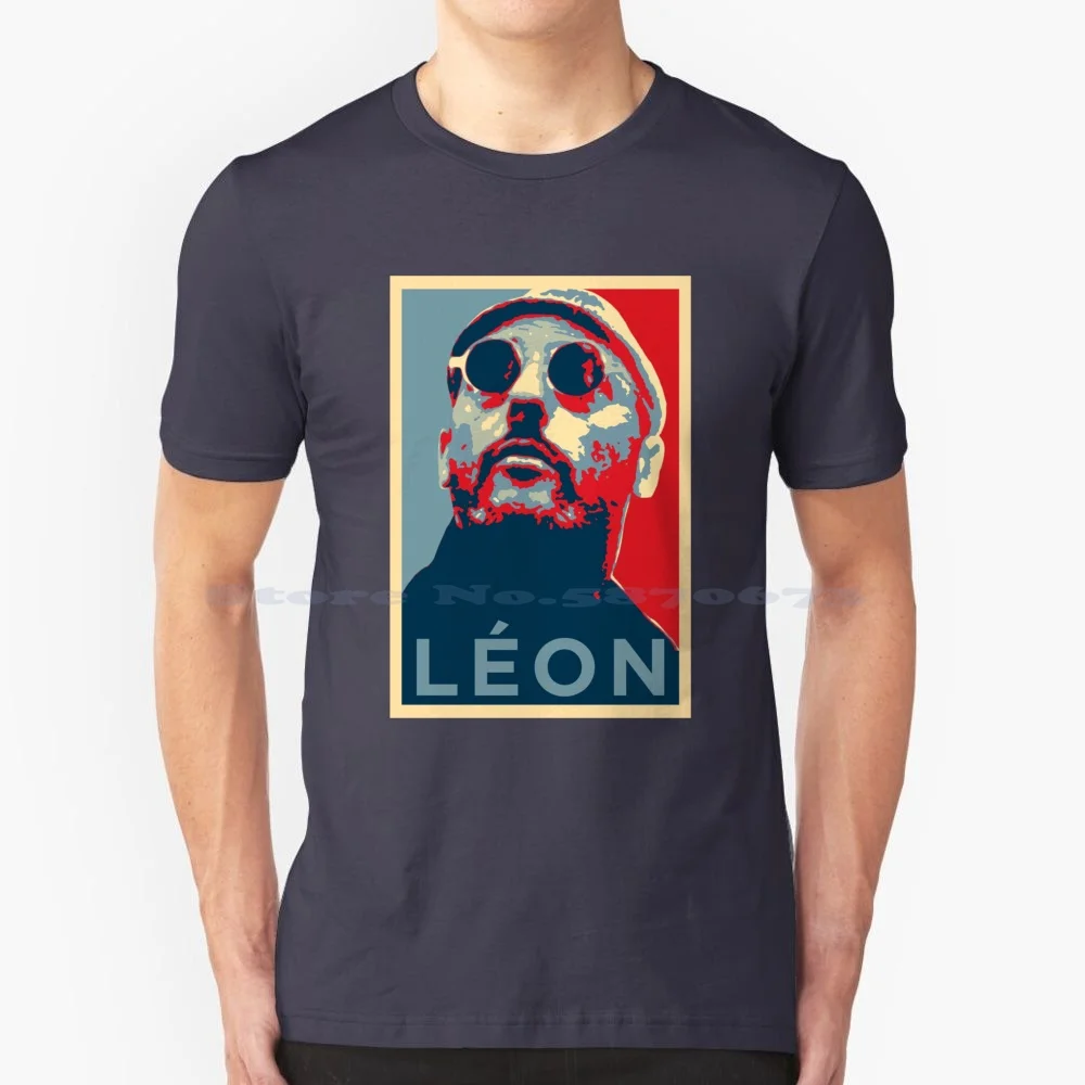 Leon T Shirt 100% Cotton Tee Leon Montana The Professional Hitman Mathilda Jean Reno Luc Besson Movies