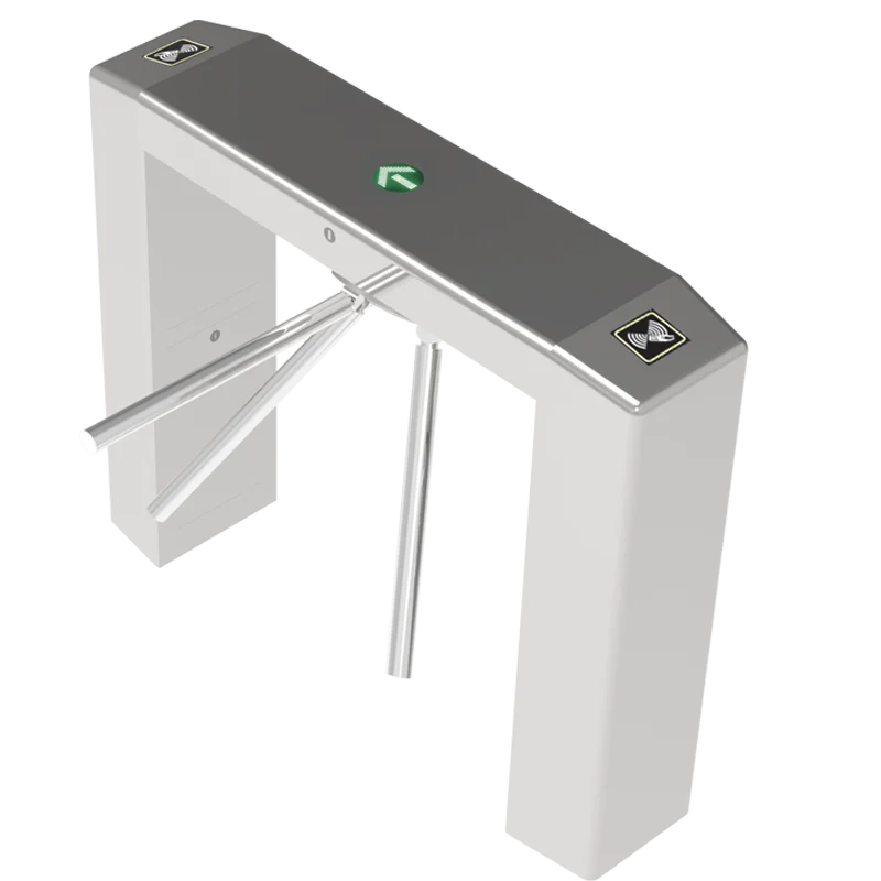 Supermarket Bus Station Access Control Security Turnstile Gate With Face Recognition Tripod Carport Turnstile Gate