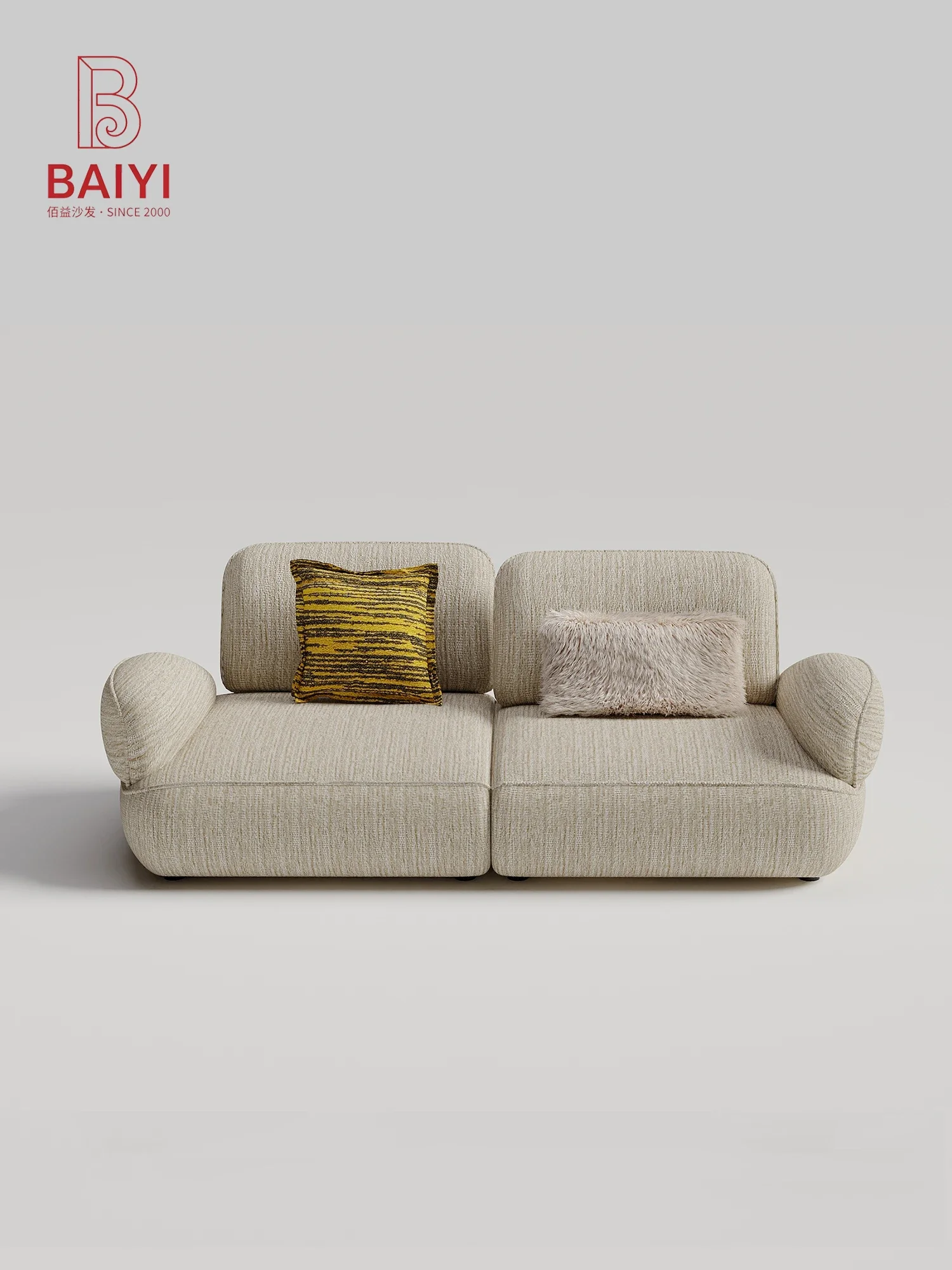 Olive Green Chenille Modular Sofa 3 Seater Adjustable Backrest Wide Deep Seat Curved Armrest Low Profile For Living Room Villa