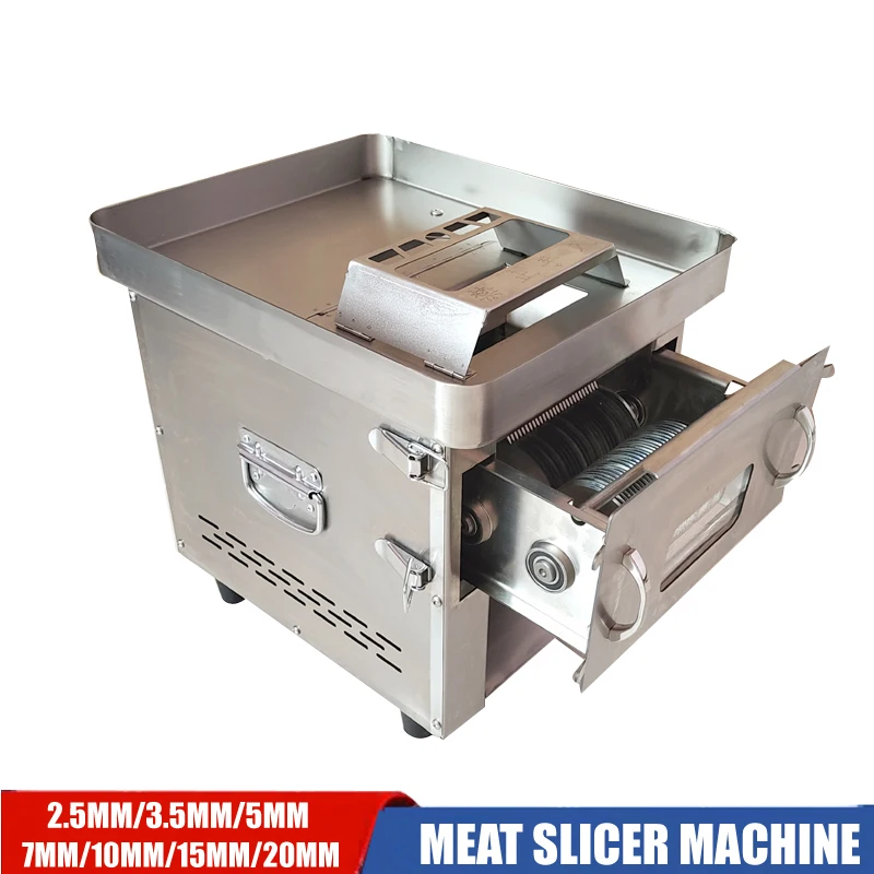 

Commercial Meat Slicer For Restaurant Kitchen Meat Shredding, Slicing, And Diced Machine With Detachable Pull Blades