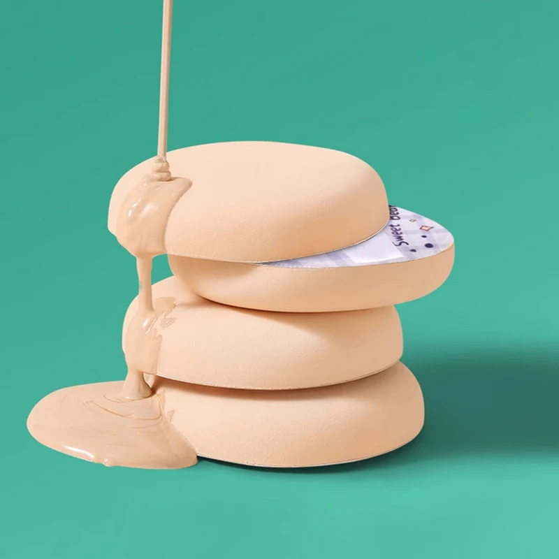 1/3 pçs para as mulheres ferramenta de beleza desenhos animados pó puff almofada ar bb creme fundação corretivo maquiagem esponjas rosto macio maquiagem