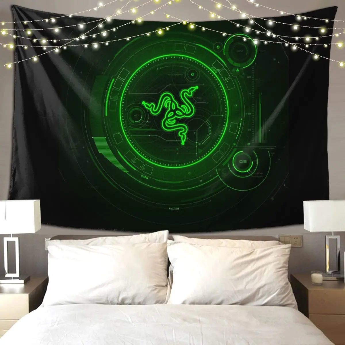 Razer Coasters Tapestry Funny Wall Hanging Aesthetic Home Decoration Tapestries for Living Room Bedroom Dorm Room