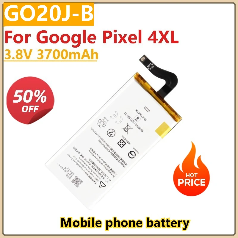 

New Phone Battery 3.85V 3700mAh G020J-B G020I-B G025J-B for Google Pixel 4 XL Pixel 4A Pixel4
