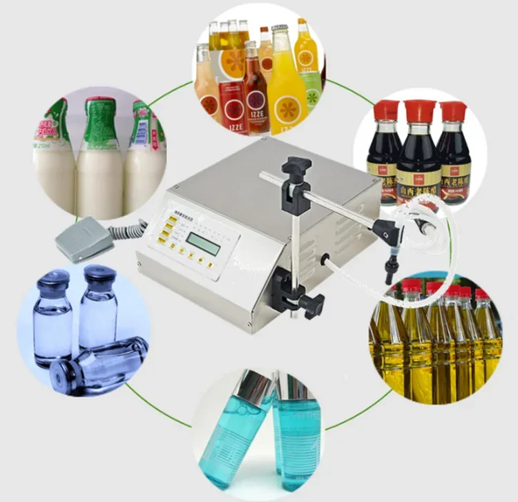 160 Electric filling machine for liquid material digital display Multipurpose water perfume Filling machine wine filler packer