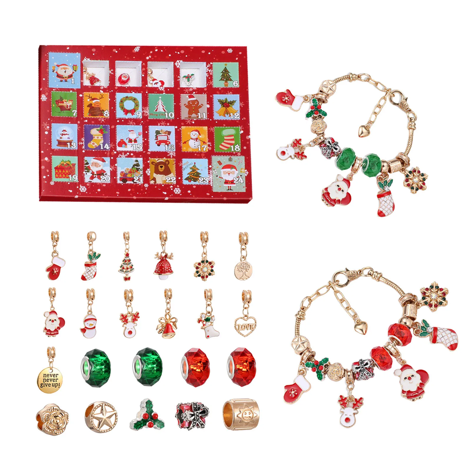 教室用10分砂時計 クリスマスアドベントカレンダー ブレスレット 2025 24電池式 屋外クリスマスライト タイマー付き