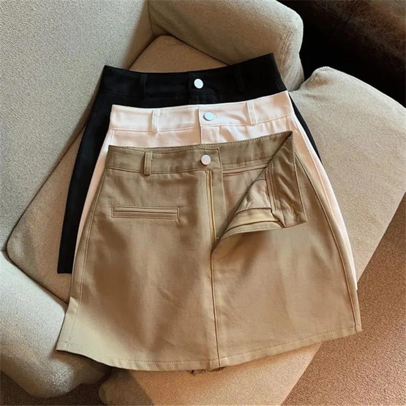 تنانير قصيرة مثيرة للسيدات على الموضة لعام 2025 تنورة غمد ملفوفة على الورك للربيع والصيف عالية الخصر للسيدات غير رسمية تنانير على شكل حرف a