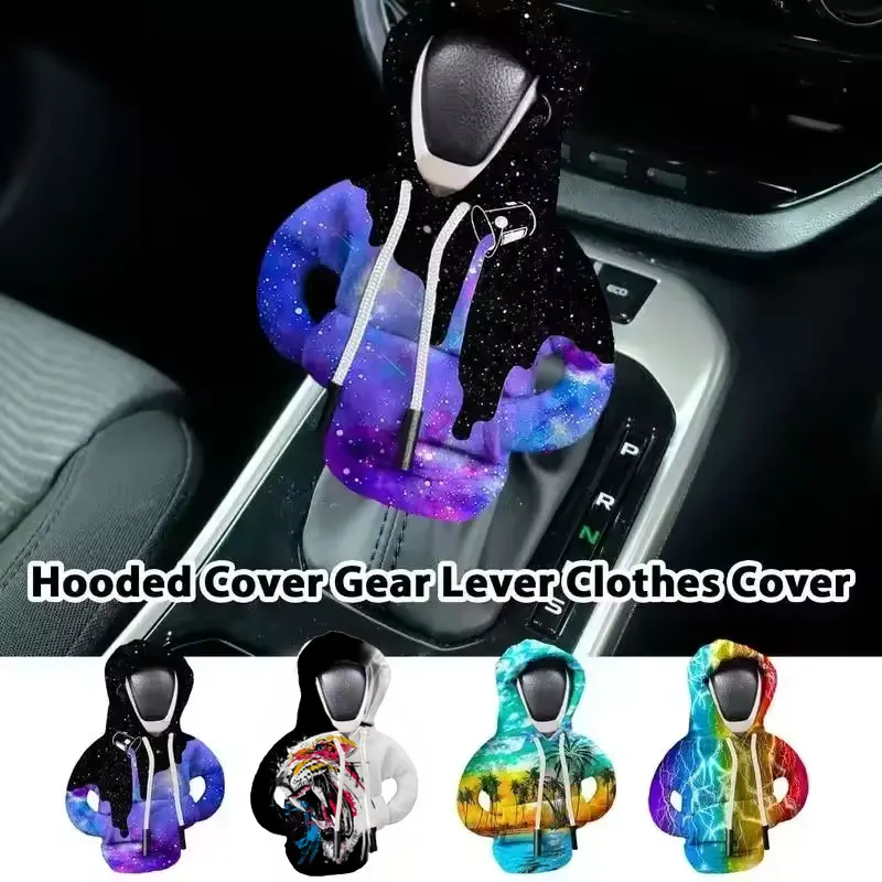 Universal Hoodie Shift Lever Cover Change Lever Sweatshirt Gearshift Cover Hoodie Gear Knob Sweater Car Gear Shift Knob Cover