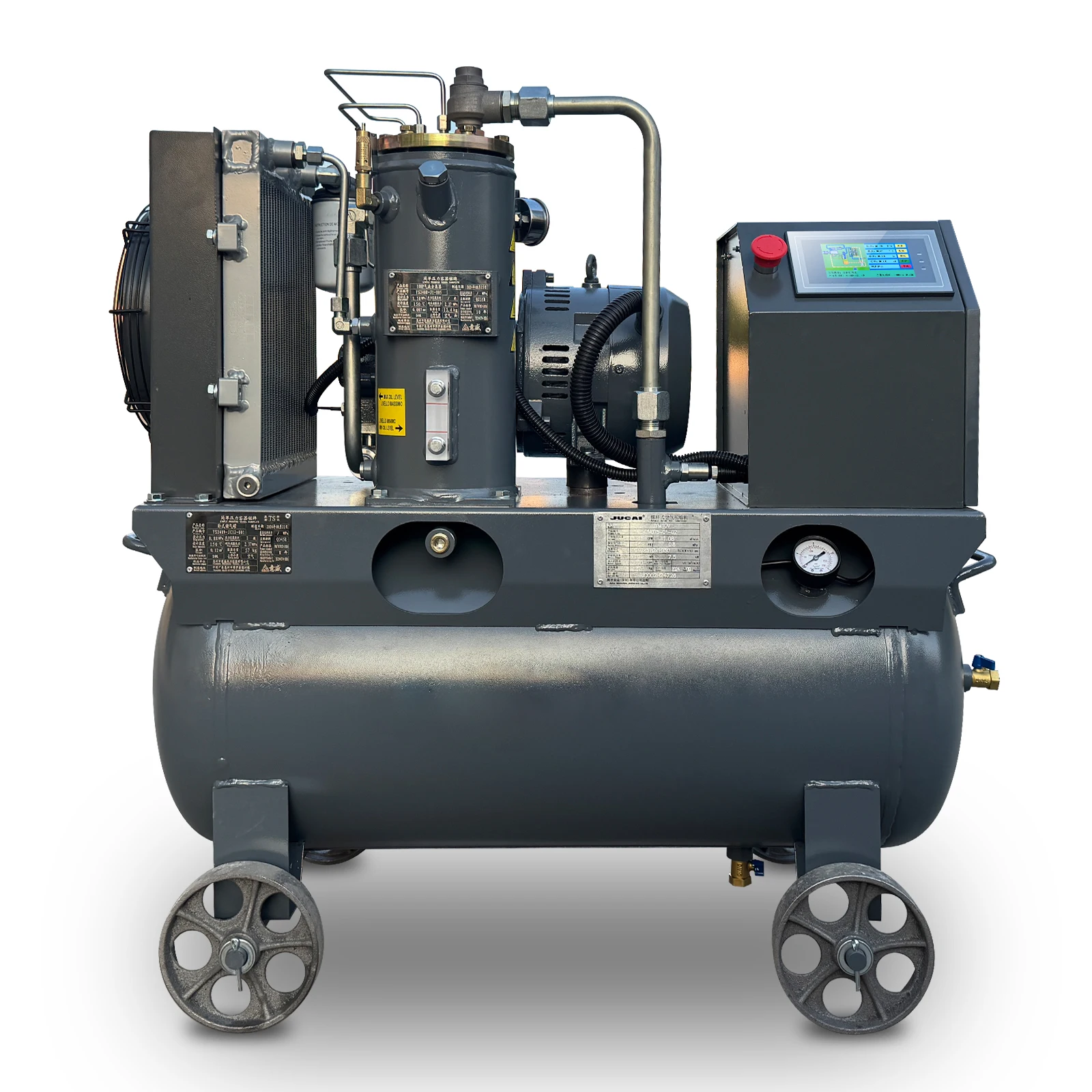 5.5KW/7.5HP 2In1 Air Compressor 220V/60HZ Variable Speed Frequency Screw Air Compressor 1ph/3ph Industrial Air Compressor 38CFM