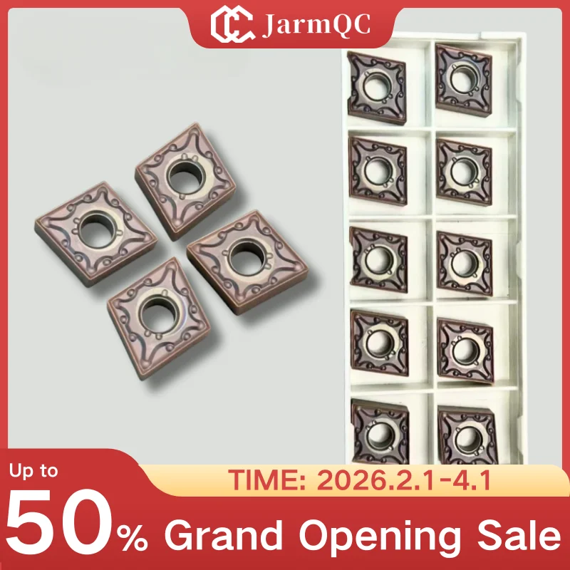 

CNC Carbide inserts PVD Coating CNMG120404 Cutting Tools for Semi-finish Machining of Stainless Steel Lathe Cutter Blade 10pcs