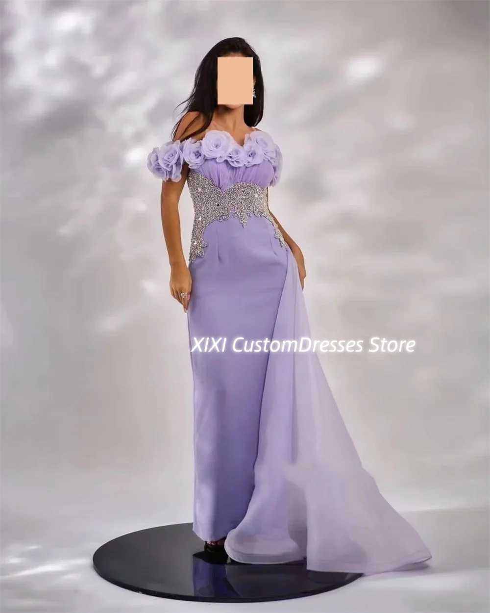 Vestido de fiesta de boda personalizado, corte en A, sin tirantes, vestidos para ocasiones formales, largo hasta el suelo, con cremallera, vestido de flores para mujer, elegante y lujoso