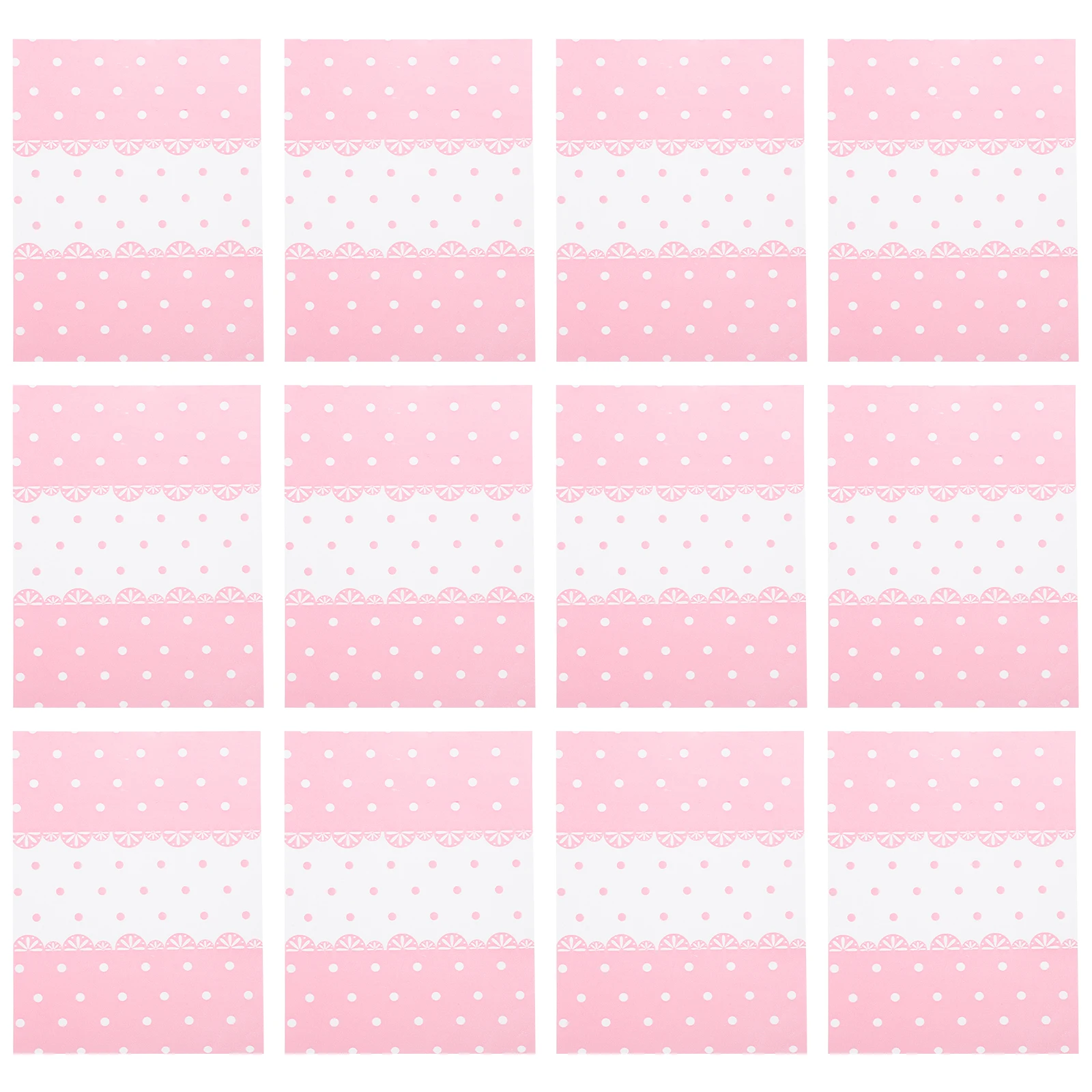 

500Pcs Pink Lace Edge Sugar Packing Paper Premium Wrapping Paper for Candy Baking DIY Handmade Craft Scrapbooking Decoration