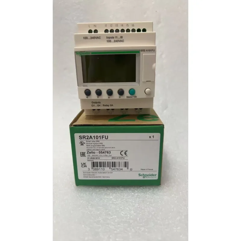 Compact Smart Relay Zelio Logic 10 IO 100-240V AC SR2A101FU No Clock Display Programmable Controller Industrial Automation Tool
