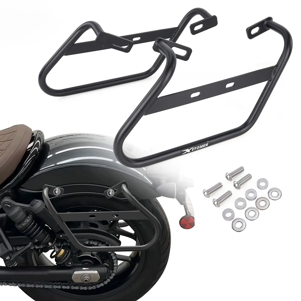 For HONDA CMX 1100 Rebel 2021 2022 2023 2024 2026 Motorcycle Side Luggage Racks Saddlebag Bracket Side Bag Support Mount Holder