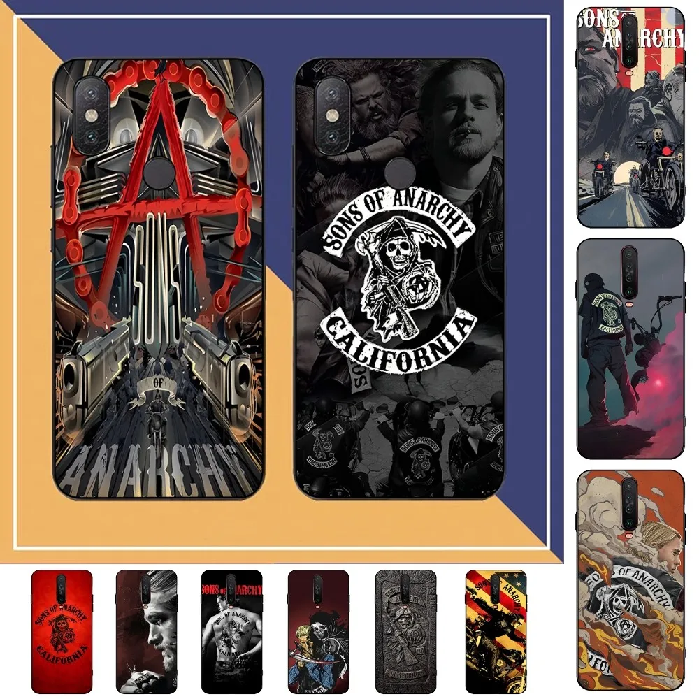 American TV Sons of Anarchy Phone Case For Redmi Note 4 X 5 A 6 7 8 Pro T 9 Pro 9S 10 Pro 11 Pro 11S 11Epro PocoM3pro