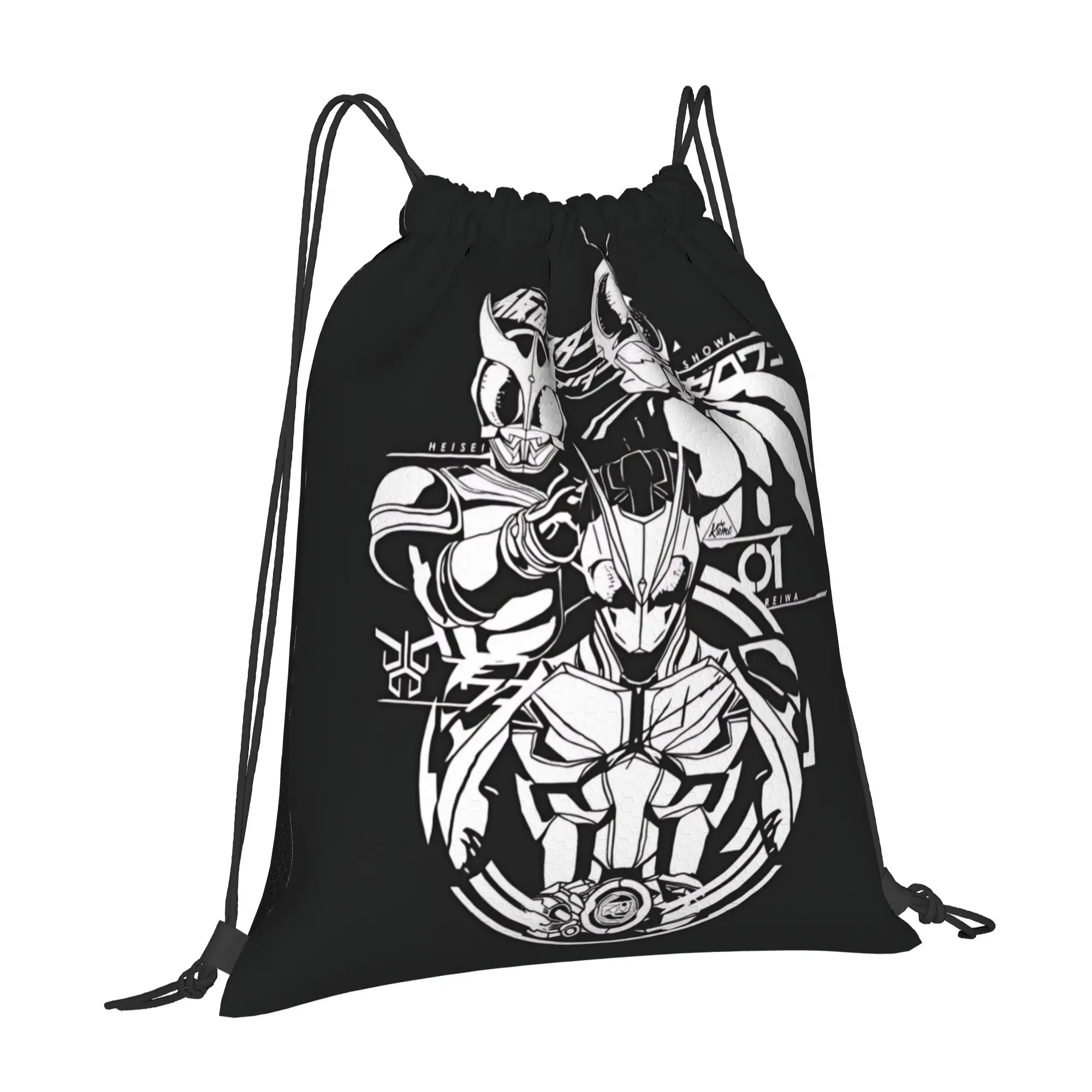 gym Pouch Kamen Rider  Drawstring Bags Men Women Storage Backpack Teenager Travel Bag Multi-function Pocket