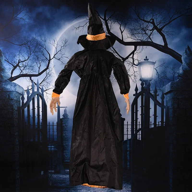 Halloween Decoration Witch Voice Control Props Ghost Festival Haunted House Bar Toy Horror Toy Electric Hanging Ghost