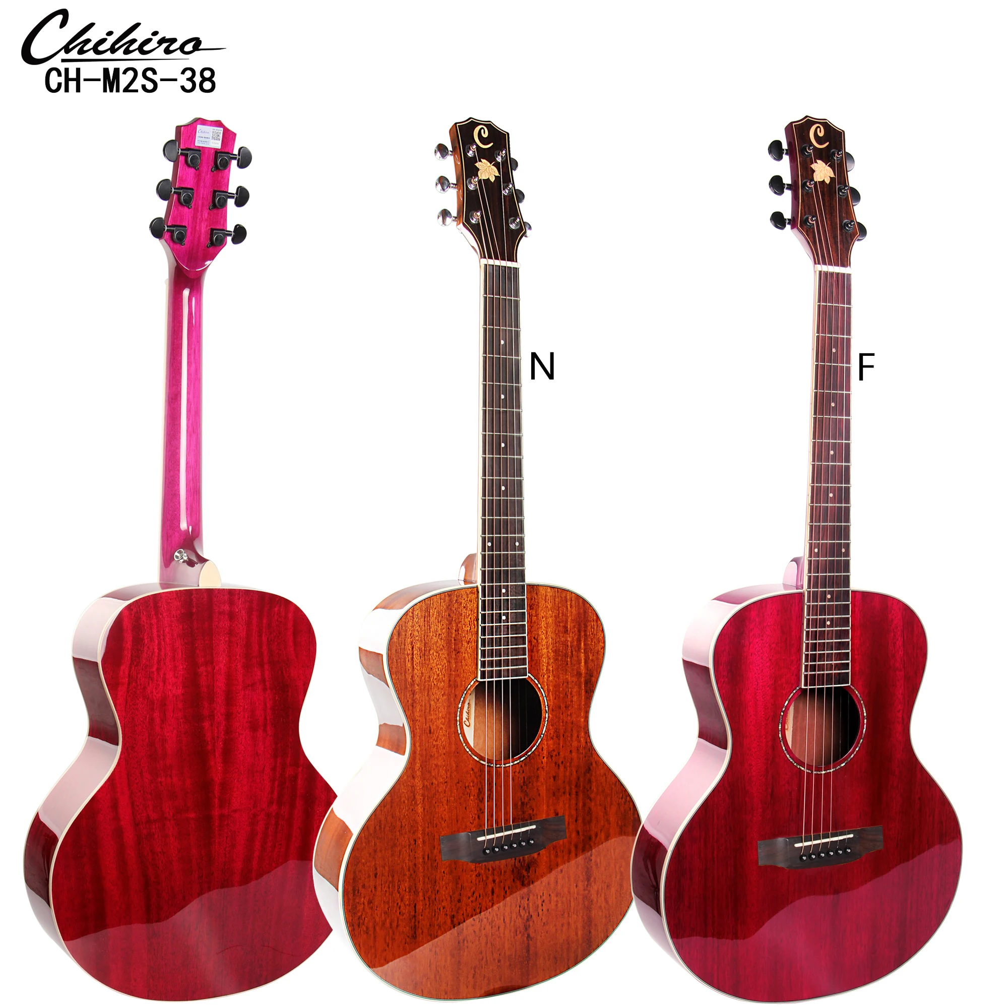 

CH-M2S-38 Guangzhou China Chihiro Factory 38 Inch Acoustic Guitar Wholesale Musical Instrument China