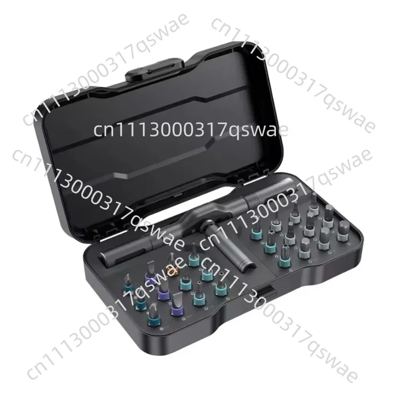 Multifunctional screwdriver and ratchet wrench set, magnetic tip hand tool set, home DIY various maintenance kits