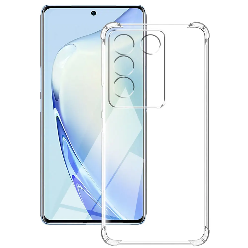 For Vivo V27 Pro Case TPU Soft Silicone Clear Protect Cover For Vivo V25E Phone Case For Vivo V25 Shockproof Clear Coque Funda