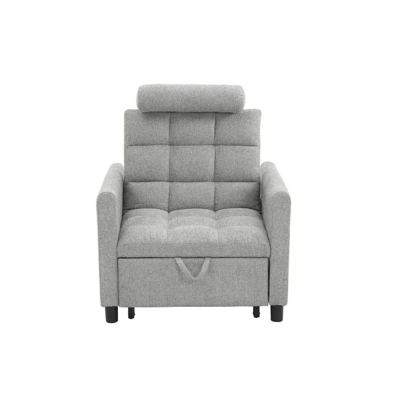Multifunctional sofa folding small size bedside pillow simple classic style single chair sofa