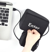 USB Enter Key Vent Pillow Soft Computer Stress Relief Button Return Key For Offices Decompression Pillow Toy Dropshipping
